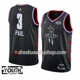 Dječji NBA Dres Houston Rockets Chris Paul 3 2019 All-Star Jordan Brand Crna Swingman